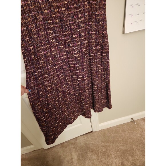 Misook Purple Tweed Heavyknit Sleeveless Dress Size XL - Picture 5 of 10